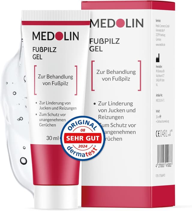 Detalle de Medolin Fußpilzgel 30 ml gegen Juckreiz