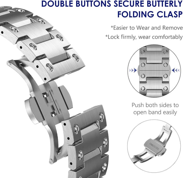 Detalle 2 de Wingle stainless steel strap 40mm watch band