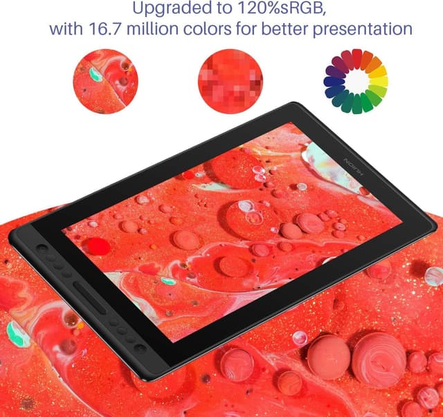 Detalle de HUION KAMVAS Pro 16 15.6-inch drawing tablet with screen (pen display) and battery-free stylus