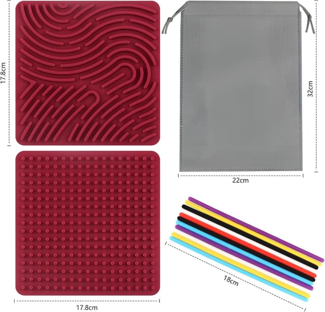 Detalle de InemzTal Montessori Sensorik-Spielzeug mit 11 Zählstangen und Reisetaschen (ab 3+)