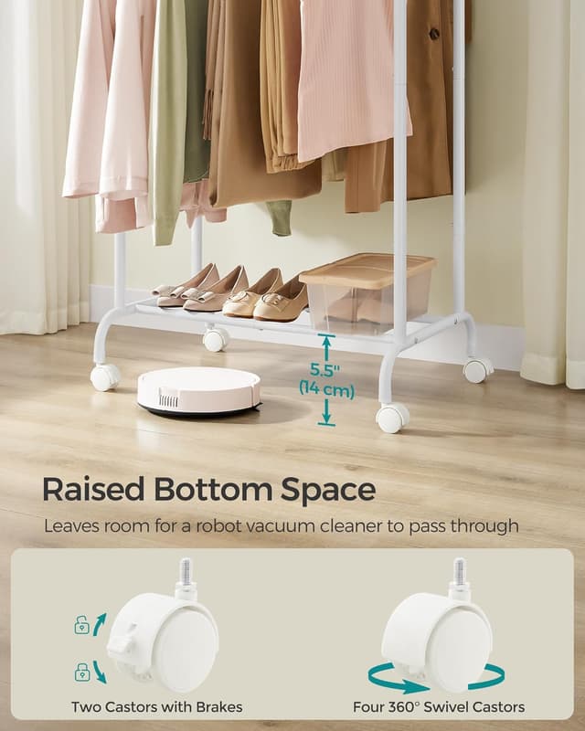 Thumbnail 4 de SONGMICS HSR133W01 Double Clothes Rack 80 kg