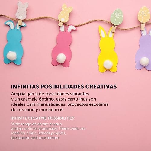 Thumbnail 4 de m-office Cartulina A4 Surtido Fluor para Manualidades 🎨