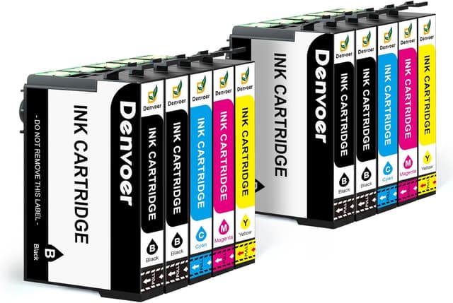 Detalle de Denvoer Ersatz für 405XL Multipack (4x Schwarz, 2x Cyan, 2x Magenta, 2x Gelb) kompatibel zu Epson 405XL für WorkForce Pro