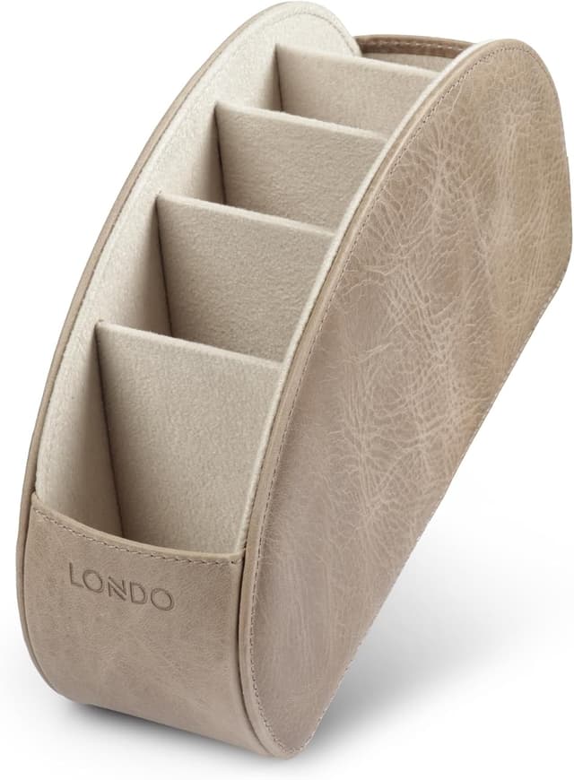 Thumbnail 6 de Londo Remote Control Holder with 5 Pockets in Genuine Leather (Italian) — Slim Storage for Remotes
