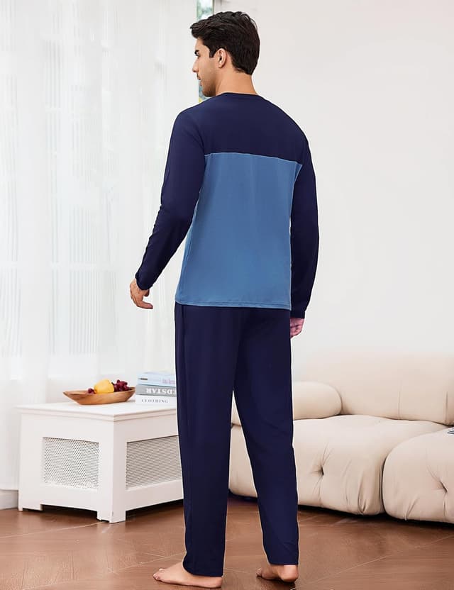 Thumbnail 3 de Bresdk Pigiama Uomo Invernale Cotone Lungo