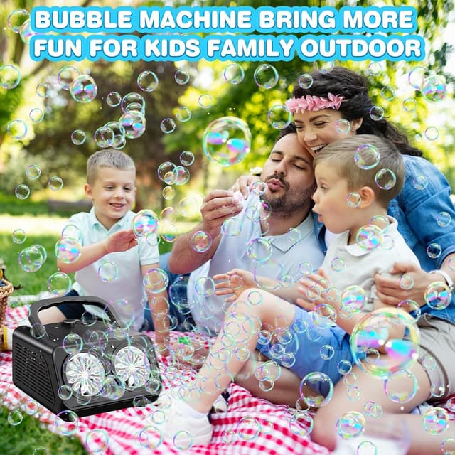 Thumbnail 6 de Macchina bolle di sapone bambini automatica con 26 bacchette rotanti – spara bolle automatico (nero)