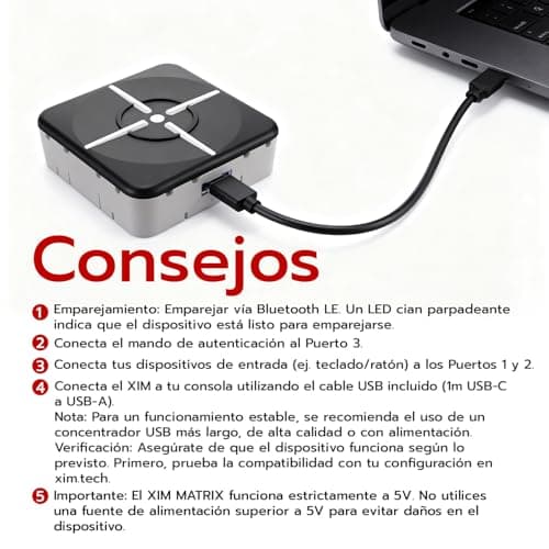 Thumbnail 8 de Mcbazel XIM Matrix Adaptador multientrada para teclado y ratón (PS5, Xbox Series X/S, Xbox One, PS4 y PC)