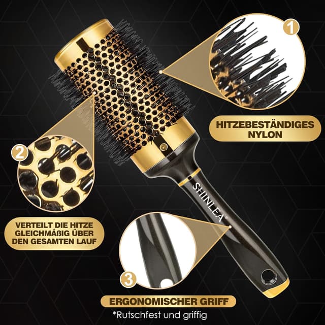 Detalle 2 de Shinlea Runde Haarbürste 53 mm für Locken