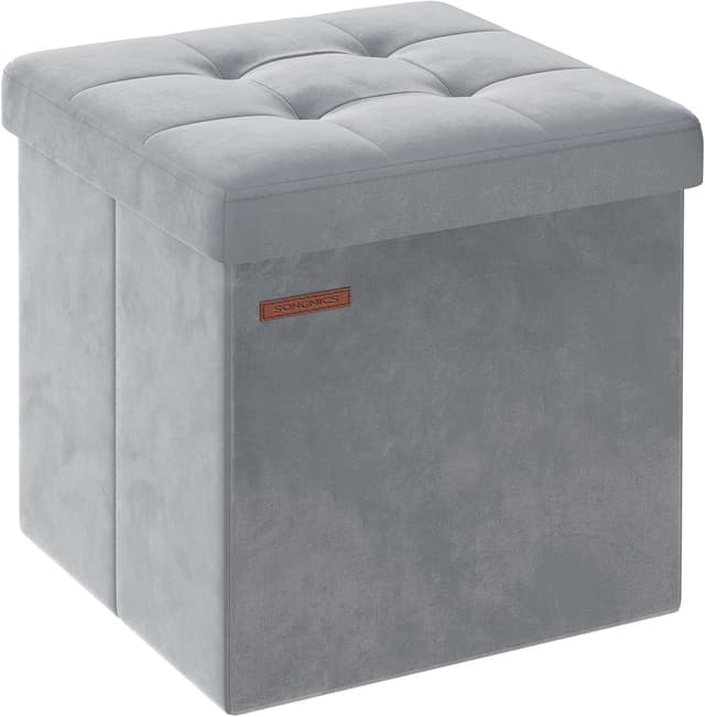 Detalle de SONGMICS LSF227G02 pouf cassapanca 38 x 38
