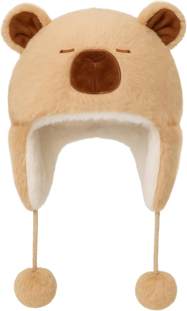 Detalle de Deletoys Animal Hat with Moving Ears, Jumping Pop-Up Plush Cap for Kids