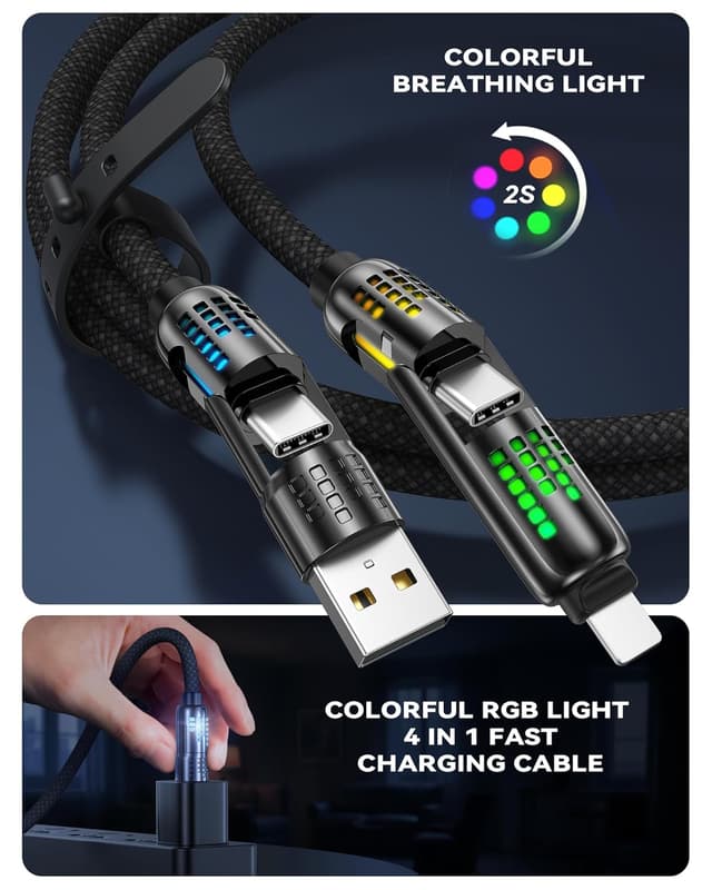 Thumbnail 5 de RAVIAD Multi Cable 4 en 1 3M 240W