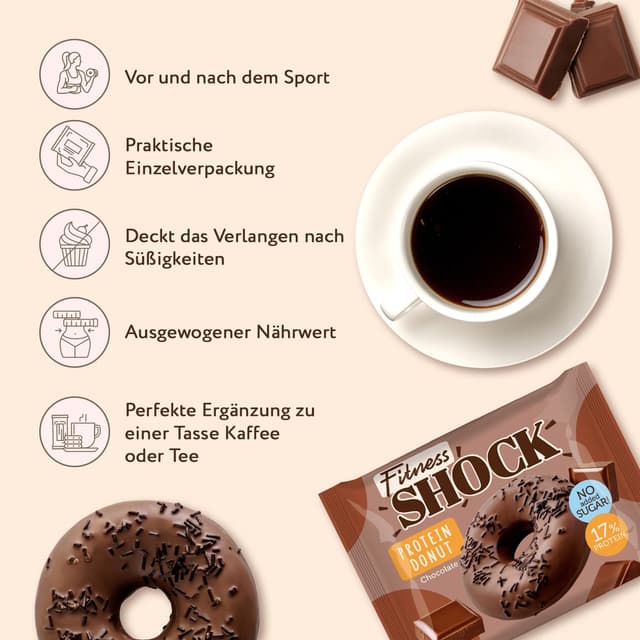 Thumbnail 1 de FitnesSHOCK Protein Donut 12g Eiweiß 🍩