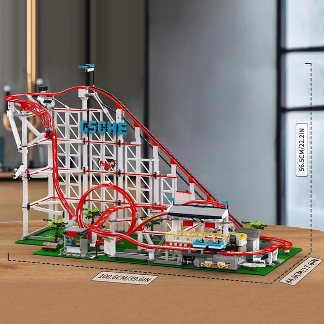 Thumbnail 4 de Mould King 11014 Großes Achterbahn-Modell 3646 Teile 🎢