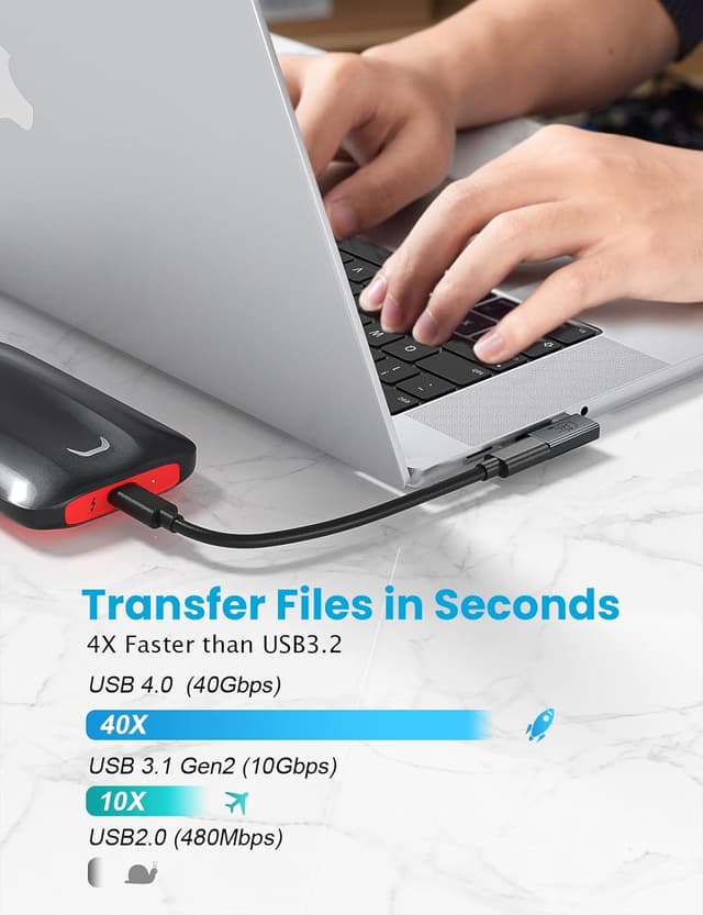 Detalle de USB C Winkeladapter 90 Grad, 2 Stück
