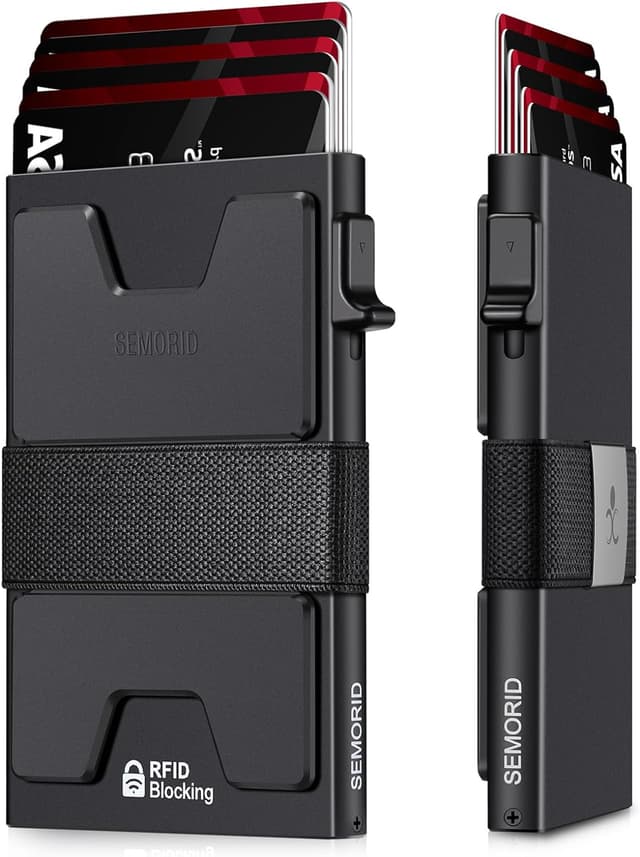 Imagen de SEMORID Slim Aluminum Card Holder Wallet 3.9x2.5📇 en OfertitasTOP
