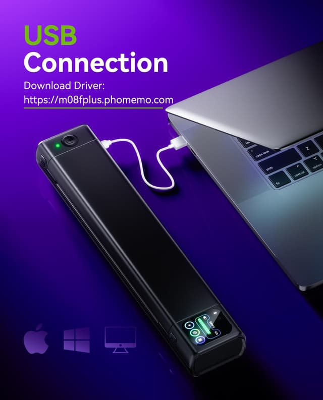 Thumbnail 6 de Phomemo M08F Plus Tattoo Stencil Printer with Touchscreen & Bluetooth