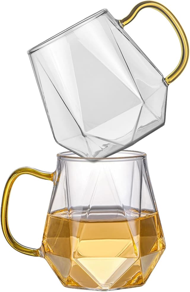 Detalle de ANZHAN tasses à café en verre 300 ml