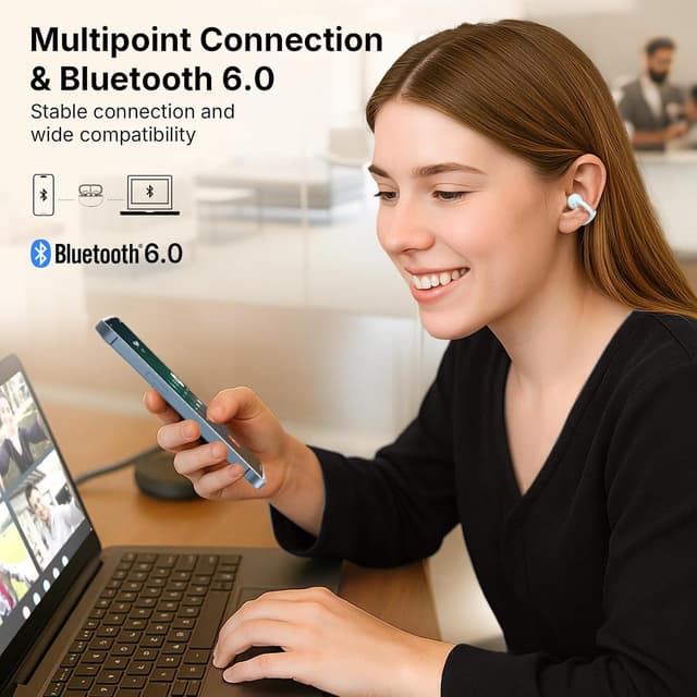 Thumbnail 5 de EarFun Clip Open Ear Headphones • 40H playtime