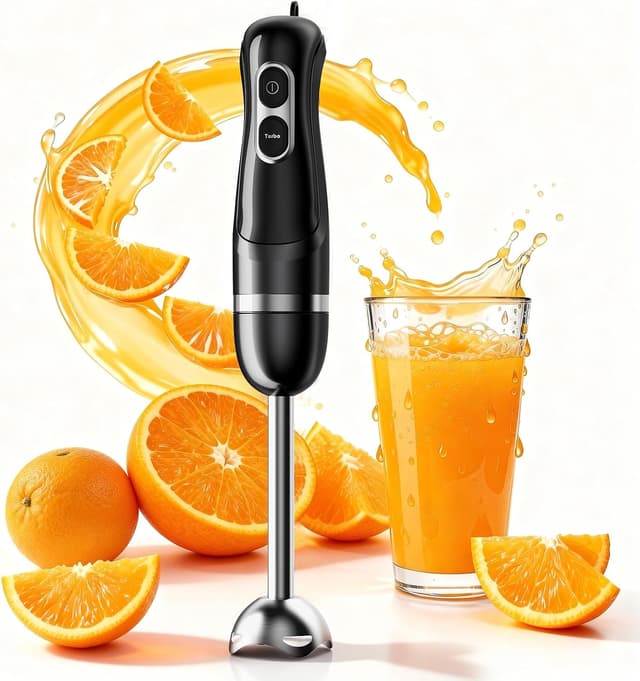 Detalle de Immersion Blender Handheld 2-Speed Stick Mixer 🥣