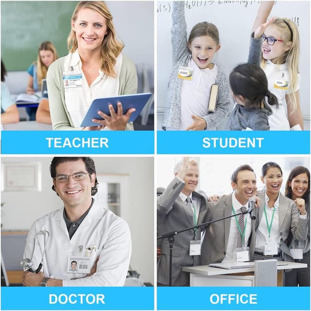 Thumbnail 6 de Vicloon Porta Badge 30Pcs