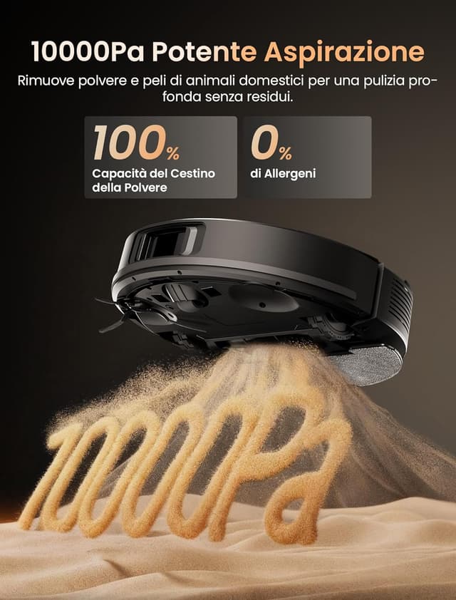 Detalle 2 de proscenic Q20 Plus robot aspirapolvere 10000 Pa 🧹