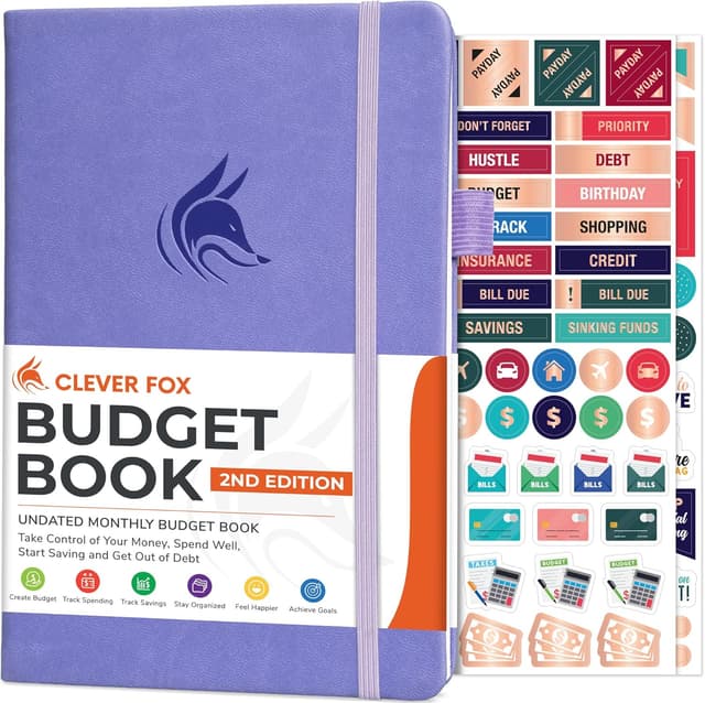 Detalle de Clever Fox Budget Book 2.0 13.5x19cm 📒
