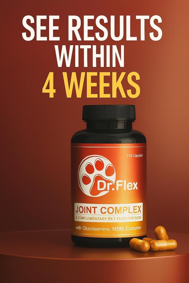 Detalle 2 de Dr. Flex Complexe Articulaire & Osseux pour chiens – 110 gélules, glucosamine, chondroïtine, MSM, curcuma & pipérine