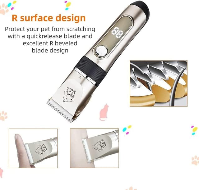 Detalle de KAEFUYS Schermaschine Hund mit LCD Anzeige