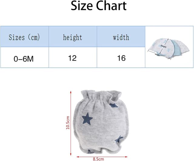 Thumbnail 6 de MAMIMAKA Baby Hats Mittens Set 0-6 Months