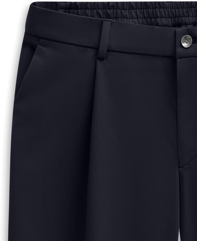 Detalle de bugatti Herren Bundfaltenhose 1196-86842D – Tapered Fit Flexcity Performance Stretch mit Taschen