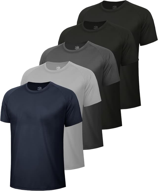 Detalle 2 de 5 Pack Quick Dry Workout Shirts for Men