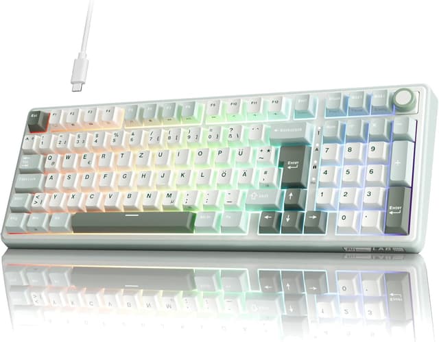 Detalle de RK ROYAL KLUDGE R98 Pro Gaming Tastatur