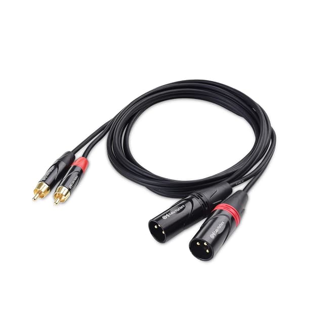 Detalle de Cable Matters asymmetrisches Cinch-auf-XLR-Kabel (2×RCA auf XLR) – 1,8 m