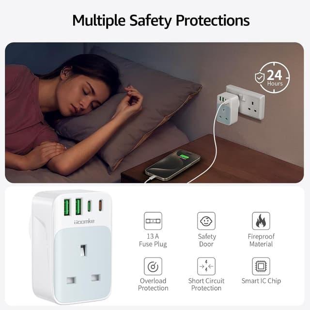 Detalle 2 de USB C PD 35W plug extension adapter 2 pack