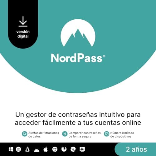 Detalle de NordPass Premium gestores de claves ilimitados