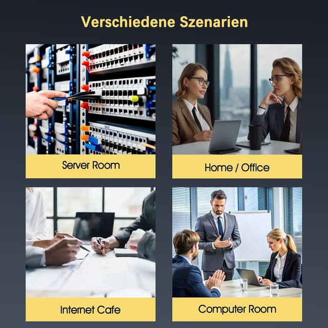 Detalle de iwillink 10x CAT 7 Patchkabel 0,5 m (S/FTP, PIMF, 10 Gbps) – Weiß