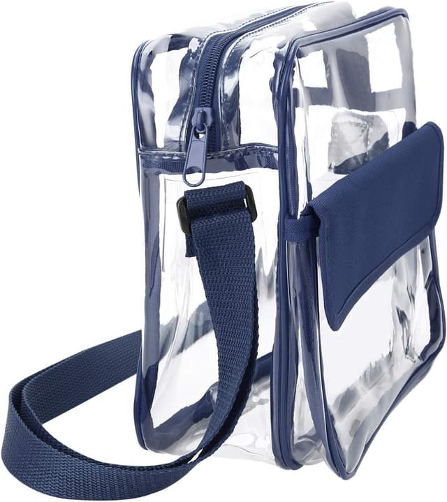 Detalle de Clear crossbody bag with 0.6mm PVC