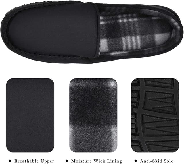 Thumbnail 2 de MIXIN Moccasin Slippers with Memory Foam