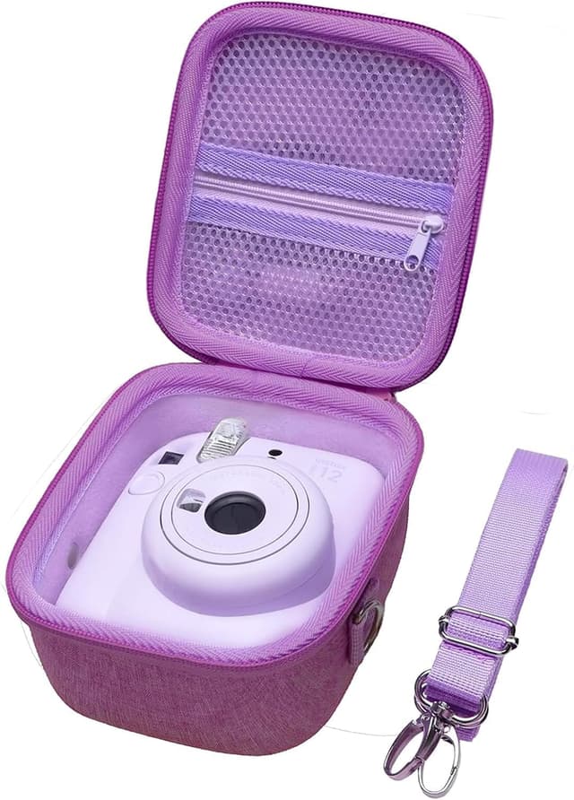 Detalle de XANAD Hart Schutz Hülle/Etui Tasche für Instax Mini (13/12/11/9/12 EVO/41/40/99) – lila