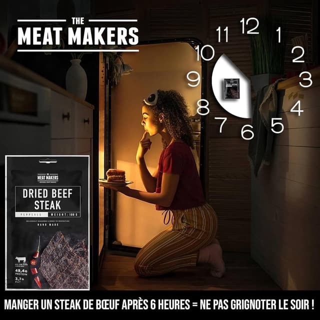 Thumbnail 5 de The Meat Makers Peppered 500g viande séchée 🥩