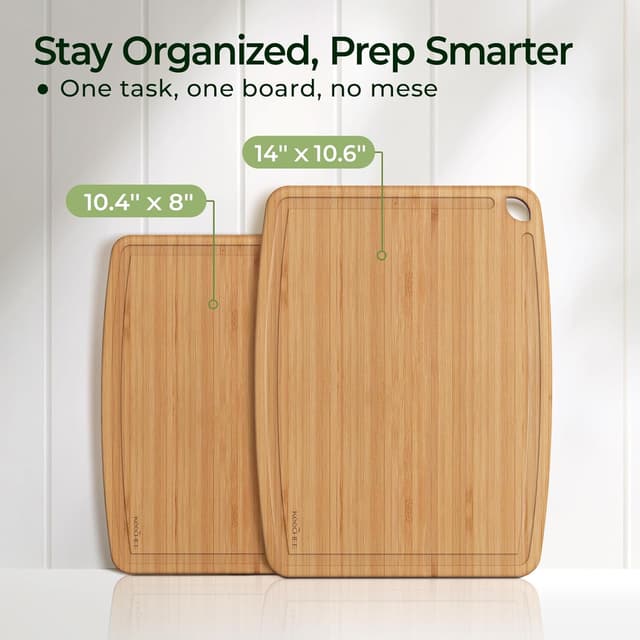 Thumbnail 5 de keechee Dishwasher Safe Bamboo Cutting Boards Set of 2