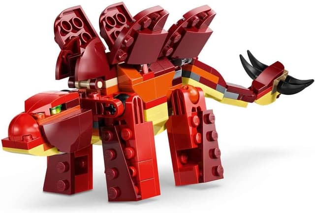 Detalle 2 de LEGO Creator 3-in-1 31379 Wilder Dinosaurier – 3 Bauoptionen mit Velociraptor, Stegosaurus oder Flugsaurier