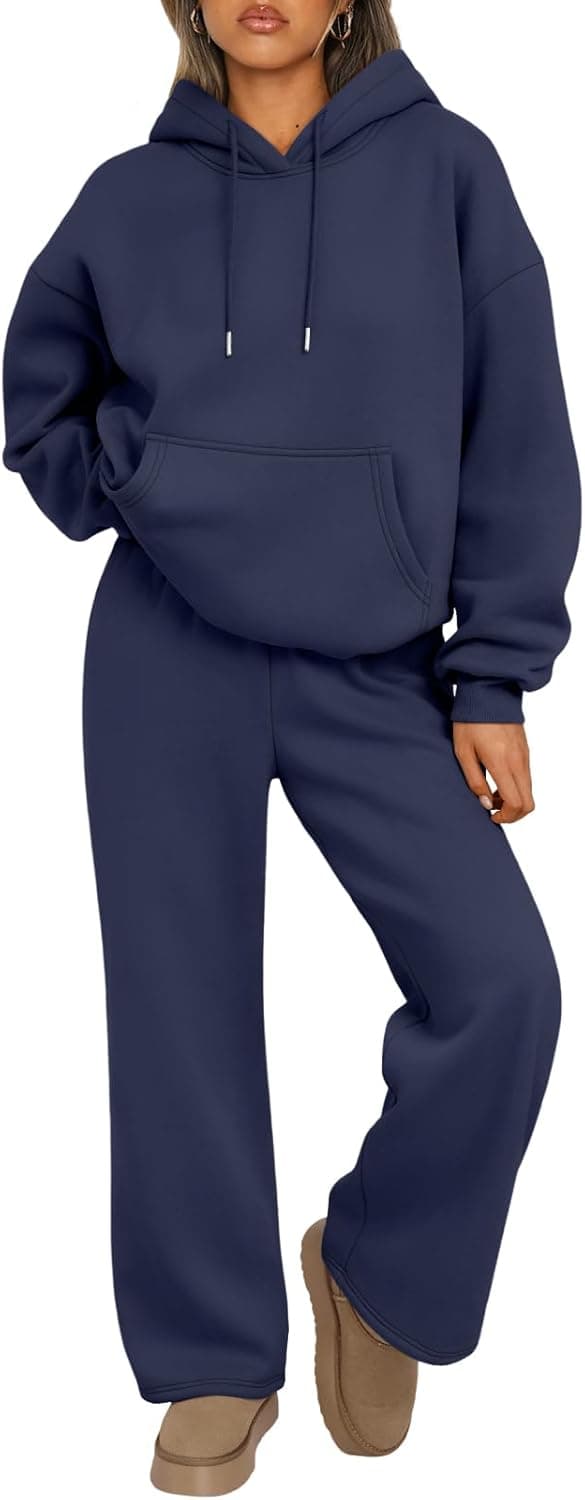 Detalle de Trendy Queen Womens 2 Piece Oversized Sweatshirt Set