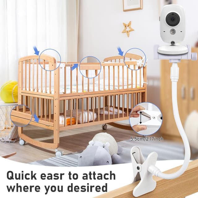 Detalle de OFFCUP Baby Monitor Holder clip for cot