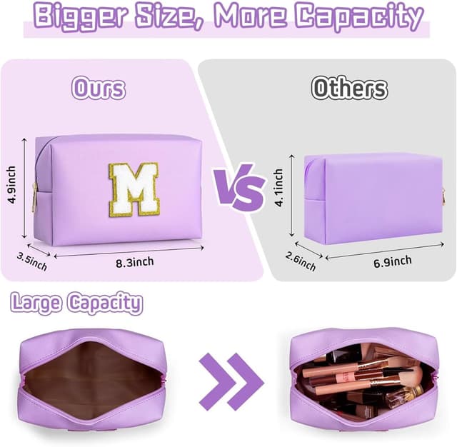 Detalle 2 de TOPEAST Preppy Patch Makeup Bag 21.1cm 💄