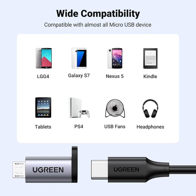 Thumbnail 6 de UGREEN Micro USB to USB‑C Adapter, 2 pack