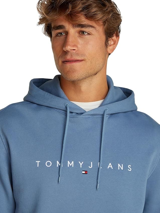 Thumbnail 6 de Tommy Jeans TJM REG Linear Logo Hoodie Sudadera azul XXL
