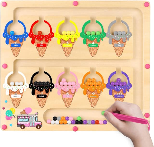 Imagen de Montessori Magnet-Labyrinth Spielzeug für 3–4 Jahre 🎲 en OfertitasTOP