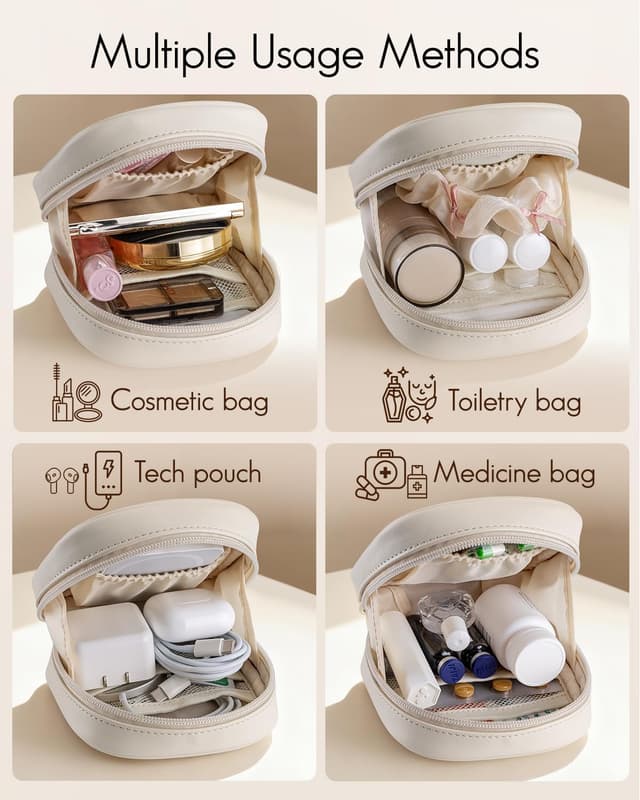 Detalle de VLANDO Small Makeup Bag 12 x 5 x 13cm