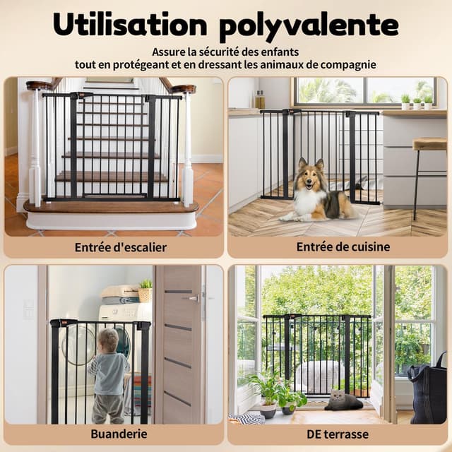 Thumbnail 2 de Barrière sécurité enfant LAOYE 92 cm